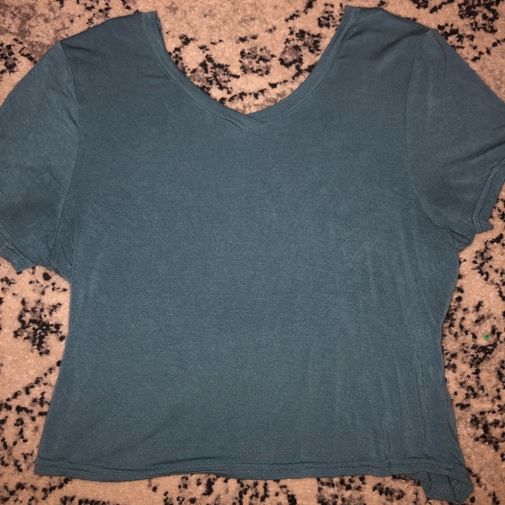 Gymshark short sleeve crop top workout top